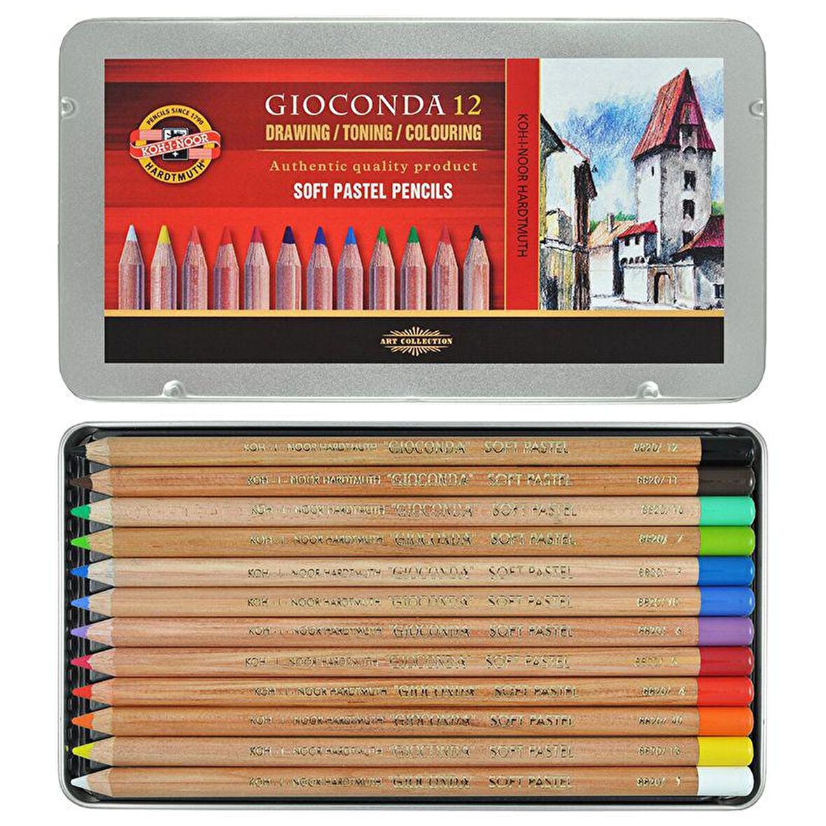 Koh-i Noor Gioconda Soft Pastel Kalemleri 12'li N:8827