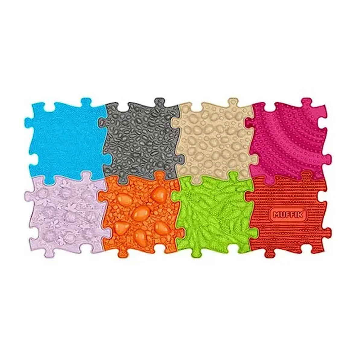 Muffik Ortopedik Duyu Matı Medium Set 8 Lİ