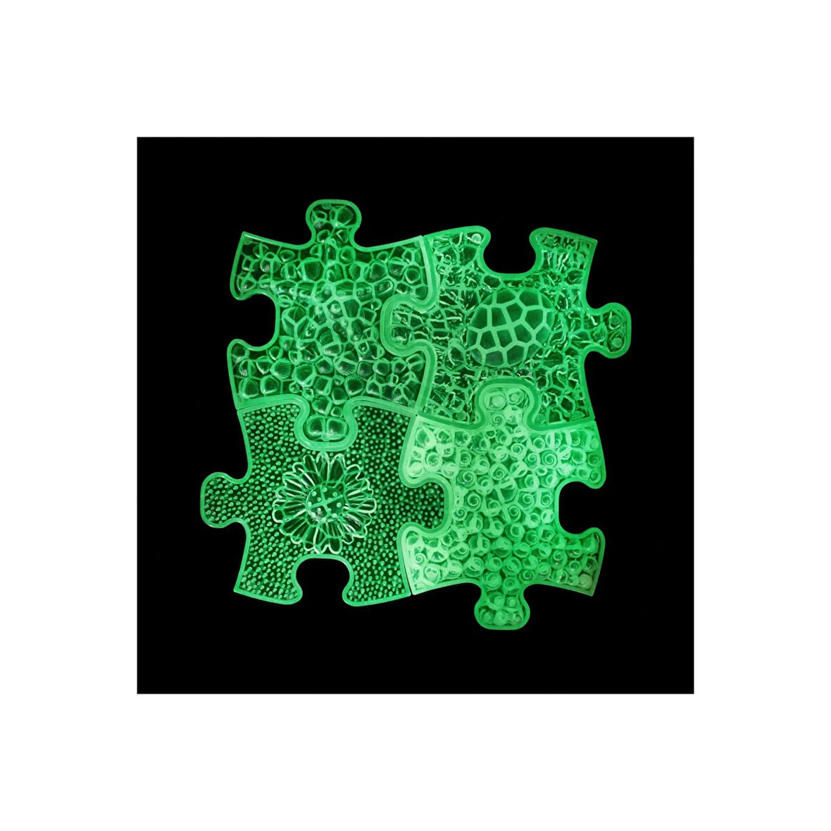 Muffik Ortopedik Duyu Matı Parlayan Set 4 Lü