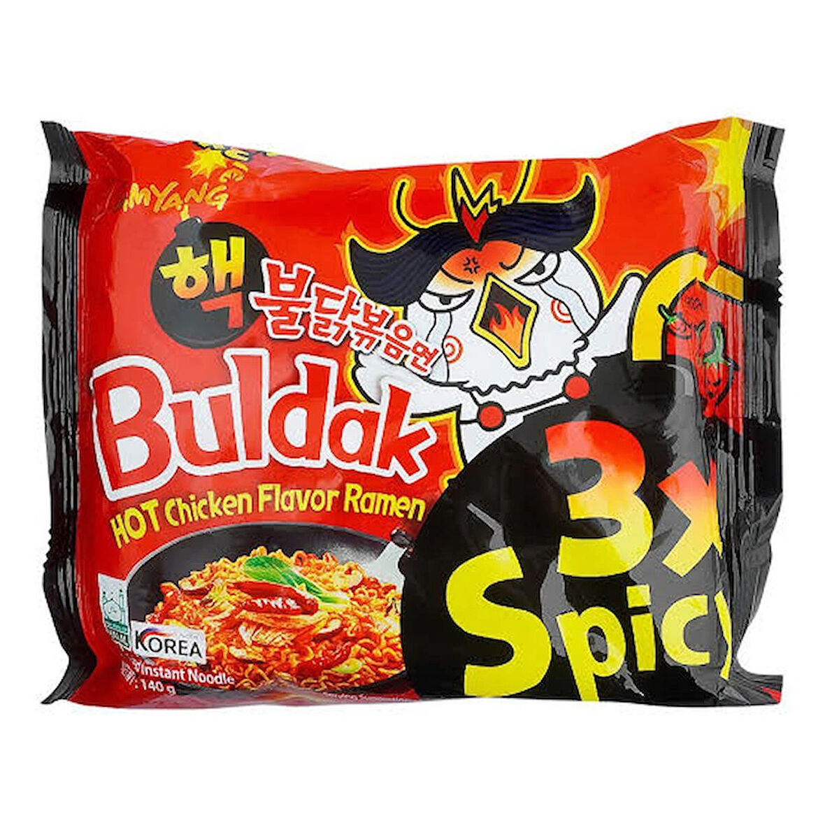 3X spicy buldak ramen Helal damgalı 