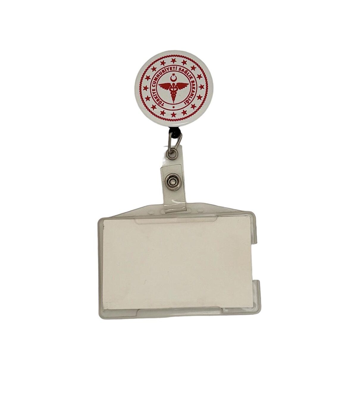 Sağlık Bakanlığı Logo Temalı Metal Yoyo Kartlık Yoyo Yaka Kartlığı