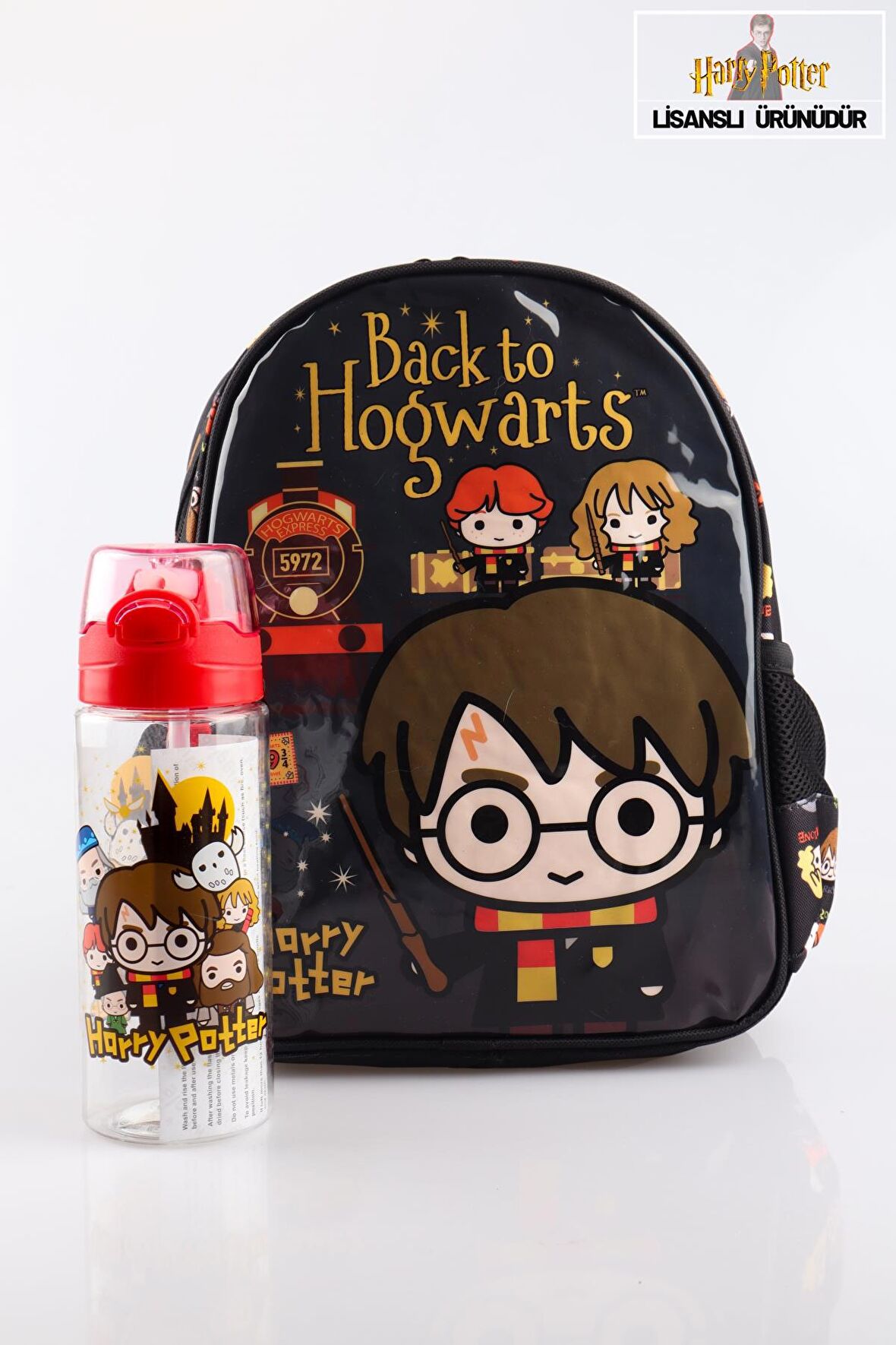 YENİ SEZON LİSANSLI HARRY POTTER ANAOKUL ÇANTASI VE 500 ML MATARA SETİ