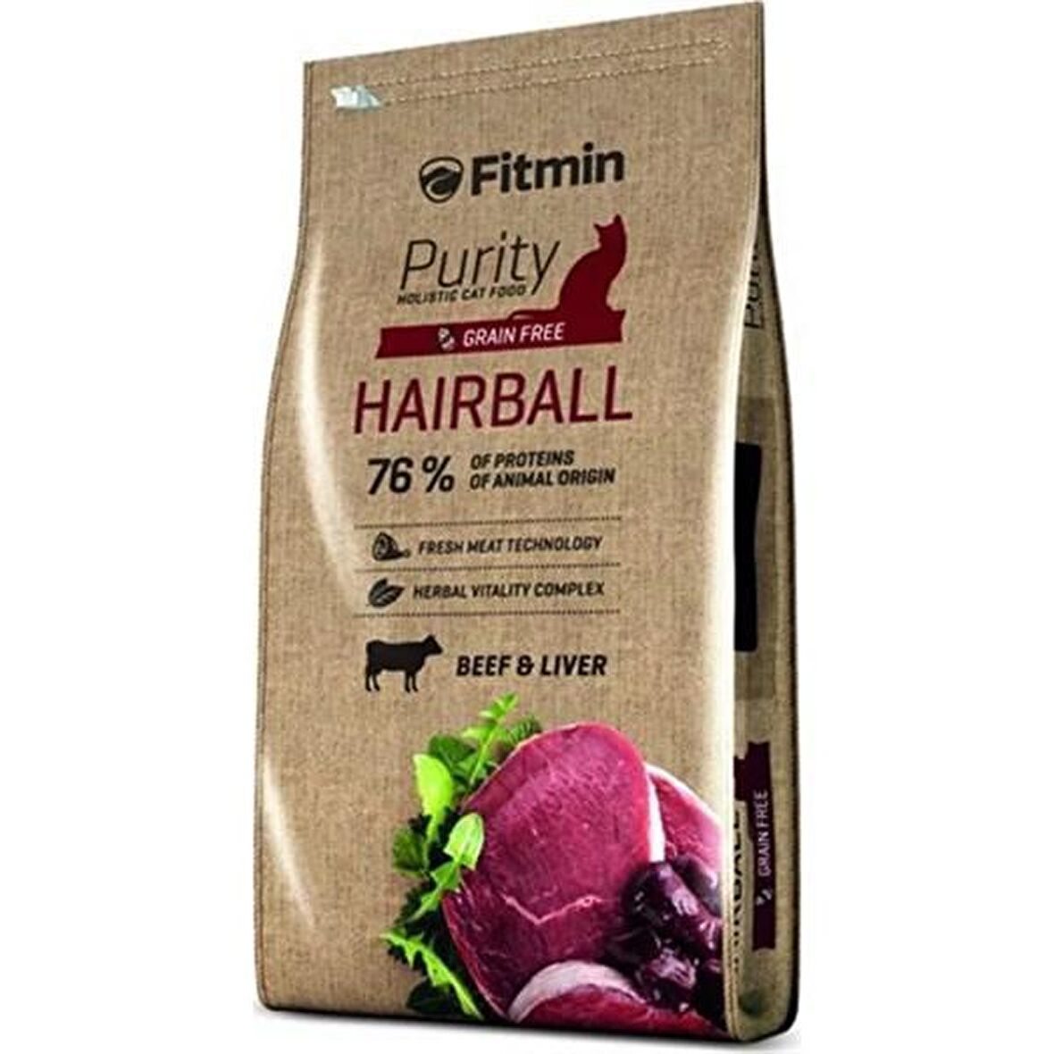 Fitmin Purity Hairball Taze Sığır Etli Yetişkin Kedi Maması 1,5 Kg