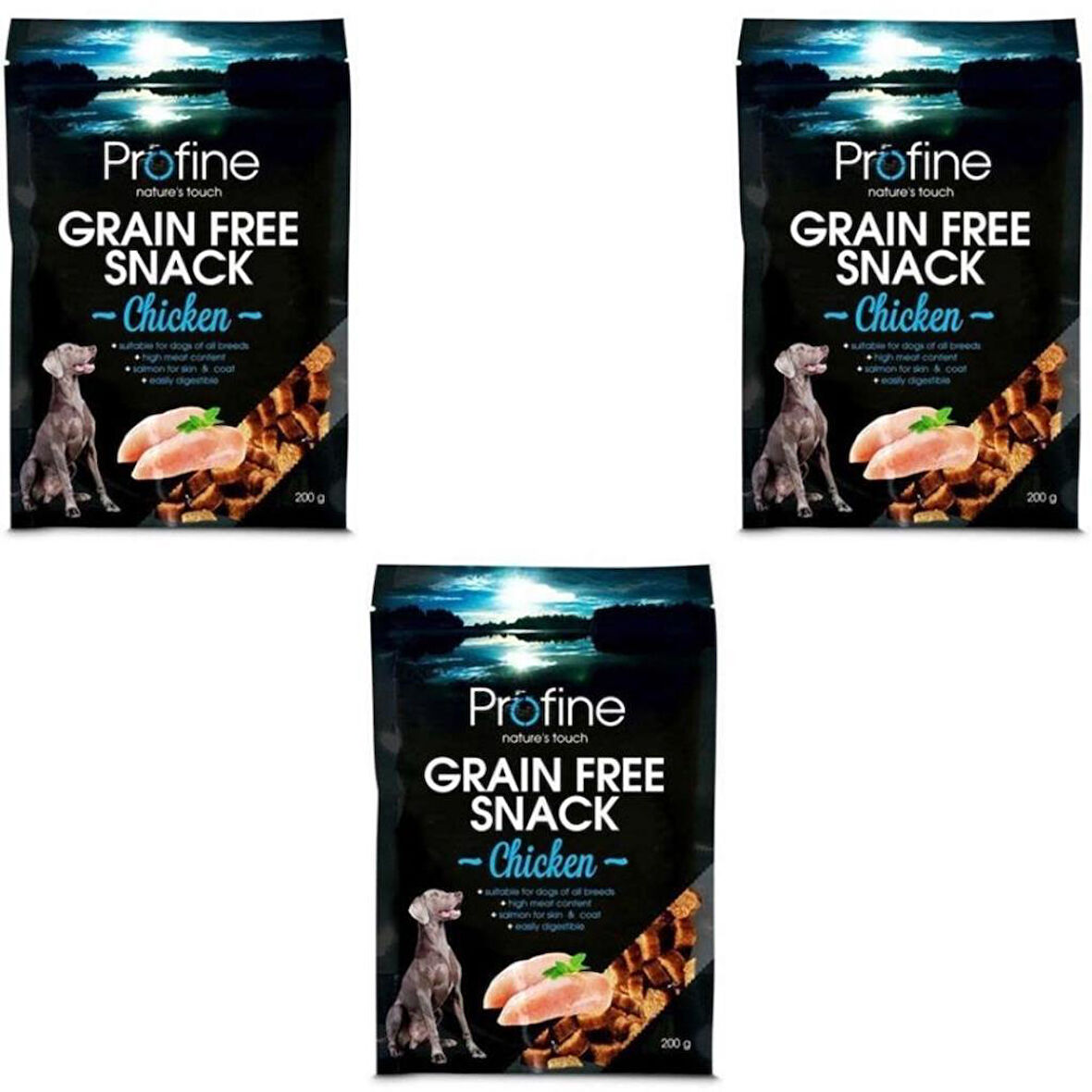 Profine Tahılsız Tavuklu Atıştırmalık Köpek Ödülü 200 Gr x 3 Adet