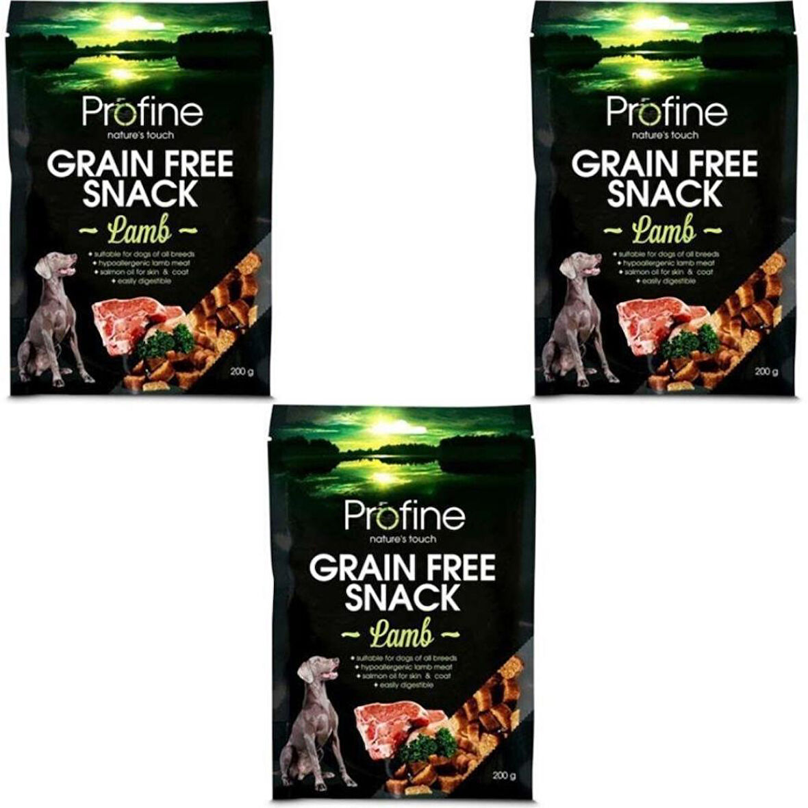 Profine Tahılsız Kuzulu Atıştırmalık Köpek Ödülü 200 Gr x 3 Adet