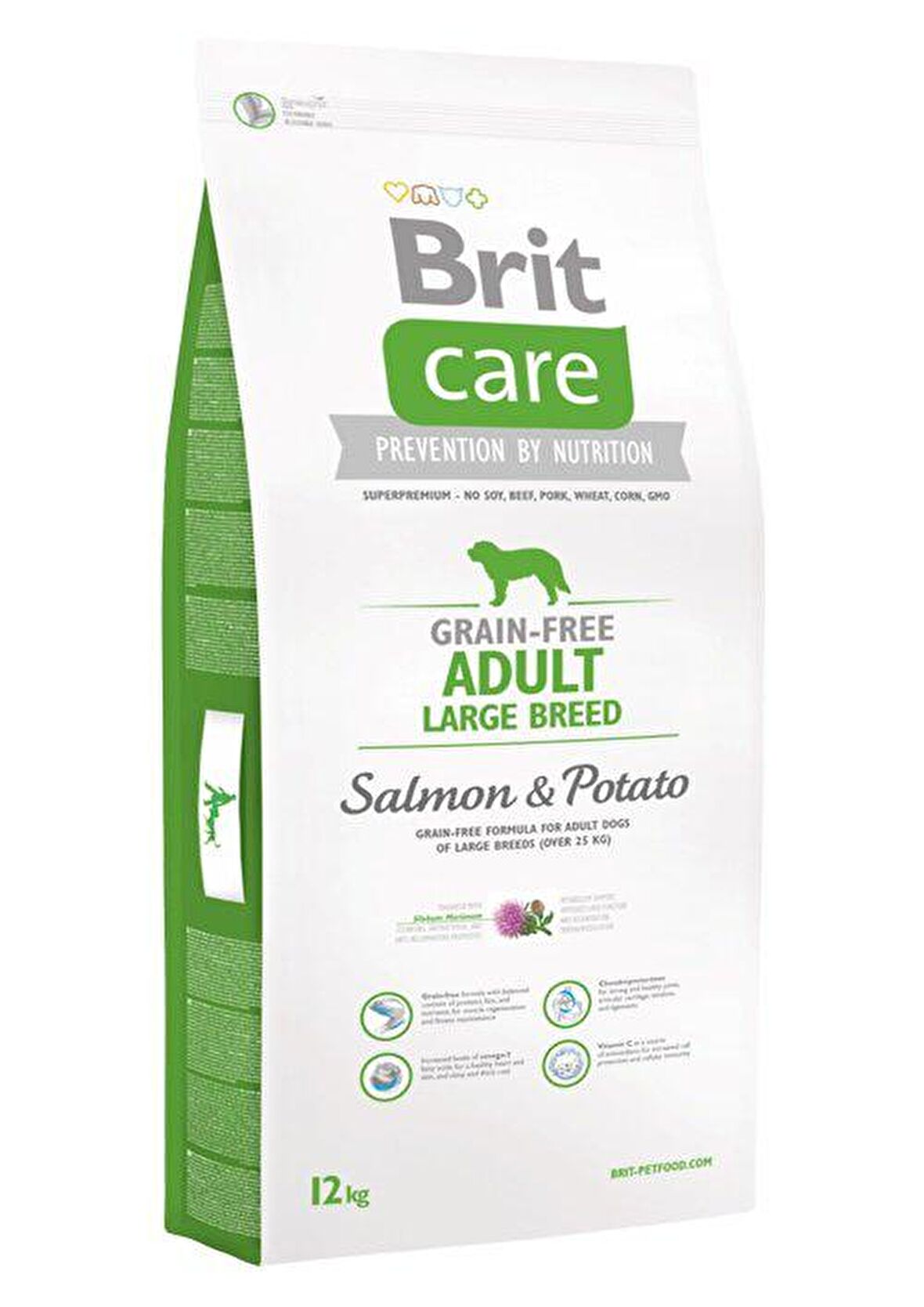 Brit Care Patatesli-Somonlu Büyük Irk Yetişkin Kuru Köpek Maması 12 kg