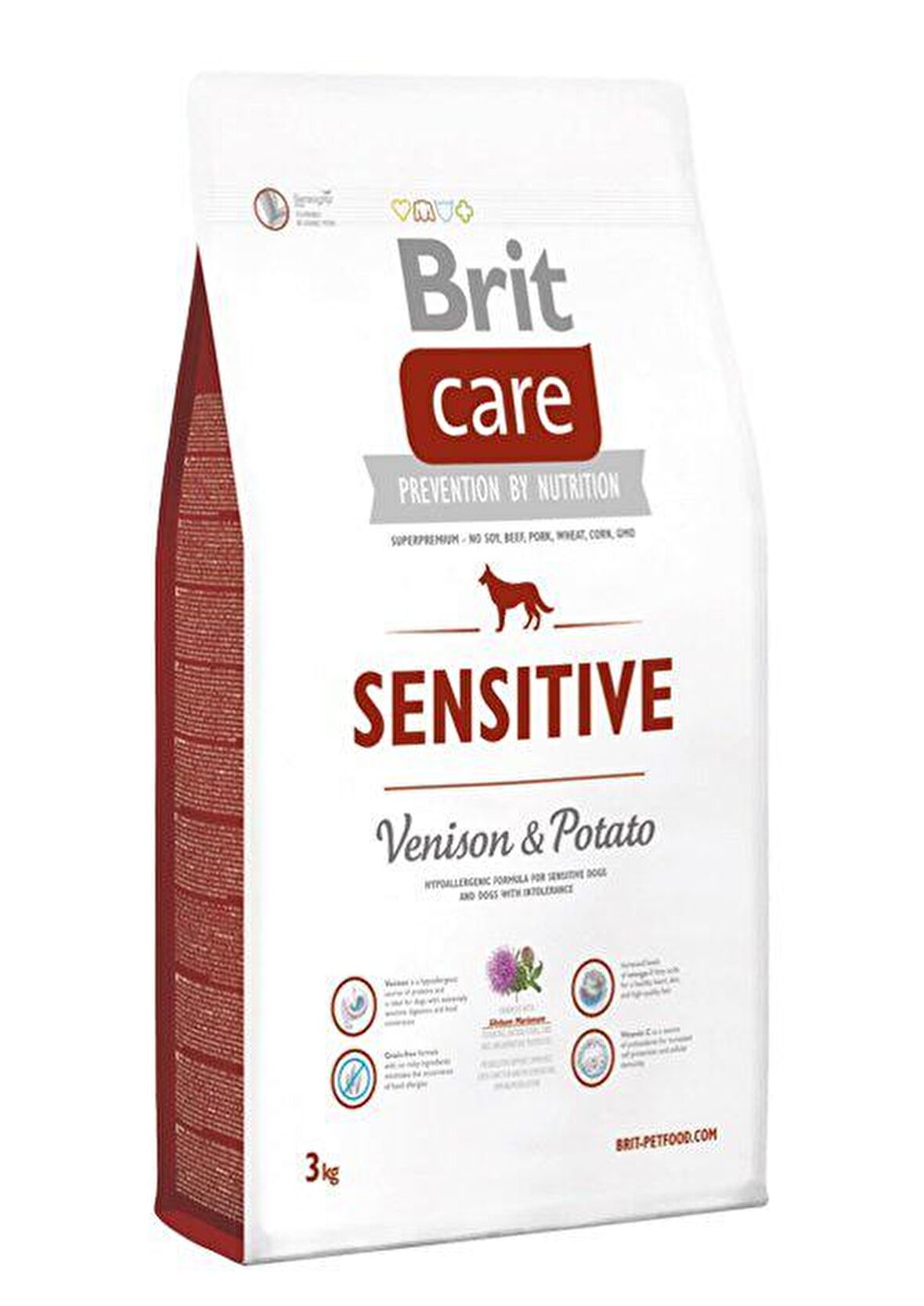 Brit Care Geyik Etli-Patatesli Büyük Irk Yetişkin Kuru Köpek Maması 3 kg