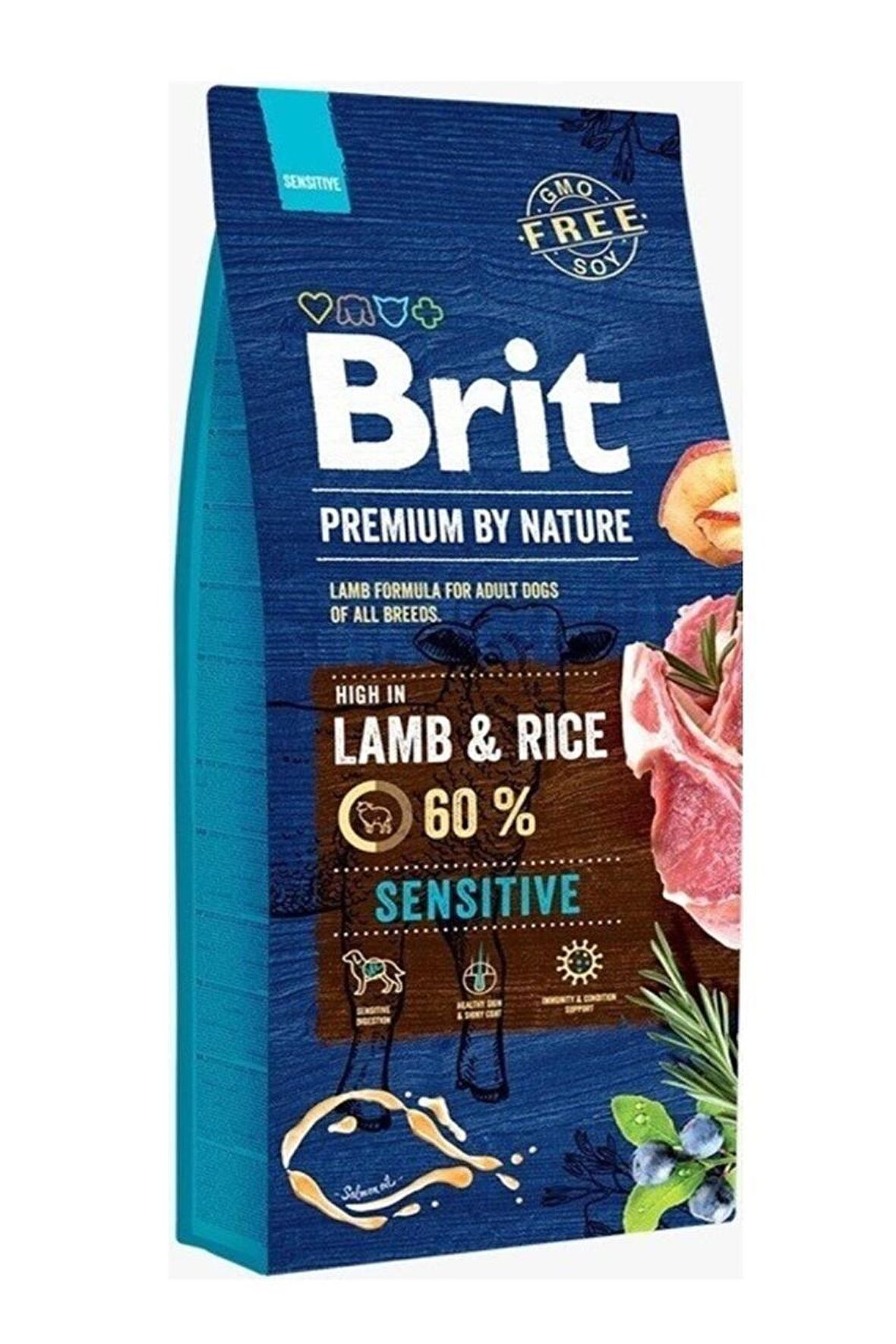 Brit Premium Nature Sensitive Kuzulu Köpek Maması 8 Kg