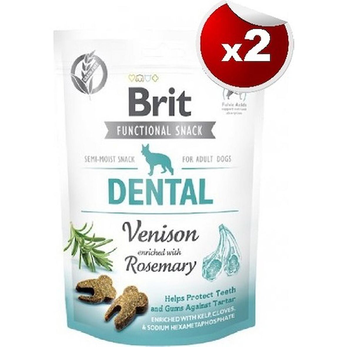 Brit Care Dental Geyik ve Biberiye Ağız  Ödülü 150 Gr * 2 Adet