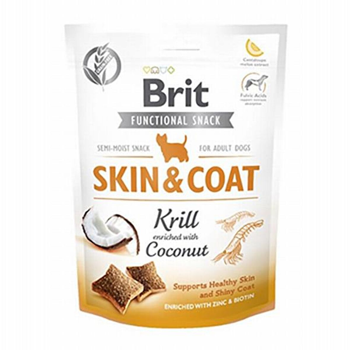 Brit Care Skin Coat Hindistan Cevizi - Karides Yetişkin Ödül Maması 150 gr 