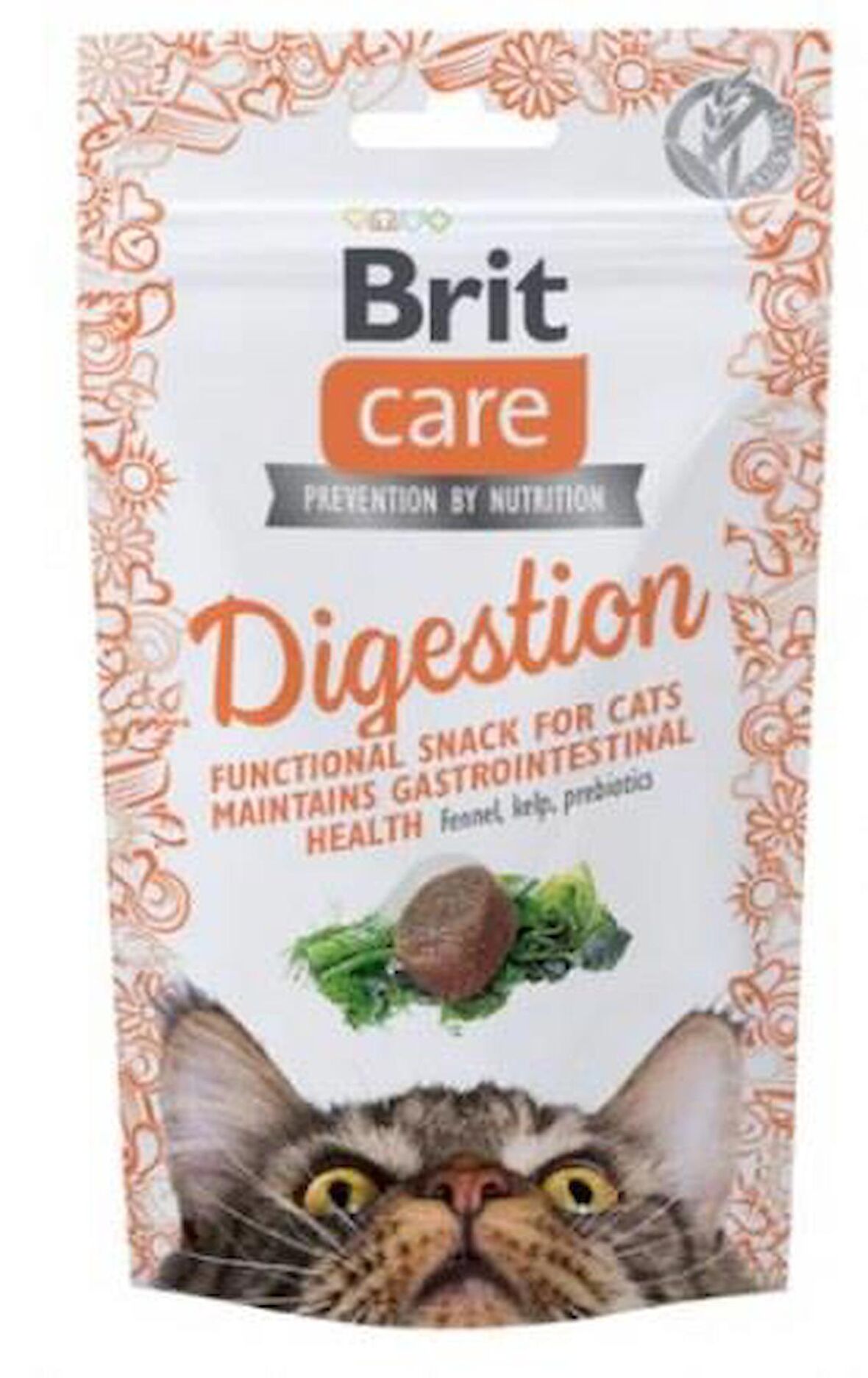 Brit Care Digestion Sindirim Sistemi Destekleyici Tahılsız Kedi Ödül Maması 50gr