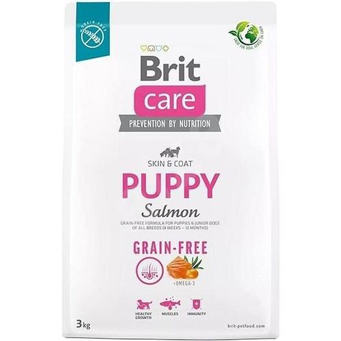 Brit Care Tüm Irklar için Somonlu ve Patatesli Tahılsız Yavru Köpek Maması 3 Kg