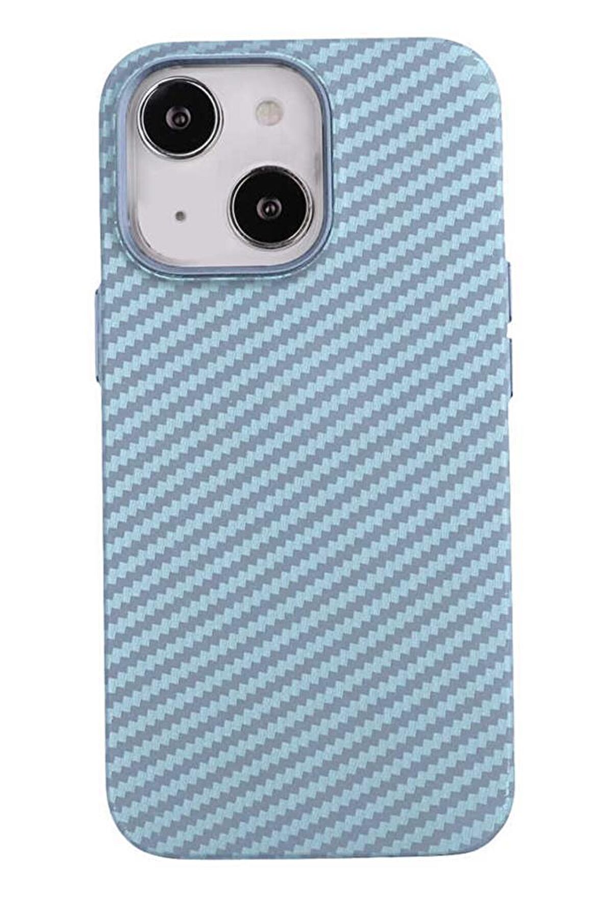 Apple iPhone 13 Kılıf Kamera Çıkıntılı Karbon Fiber Tasarım Sert PU