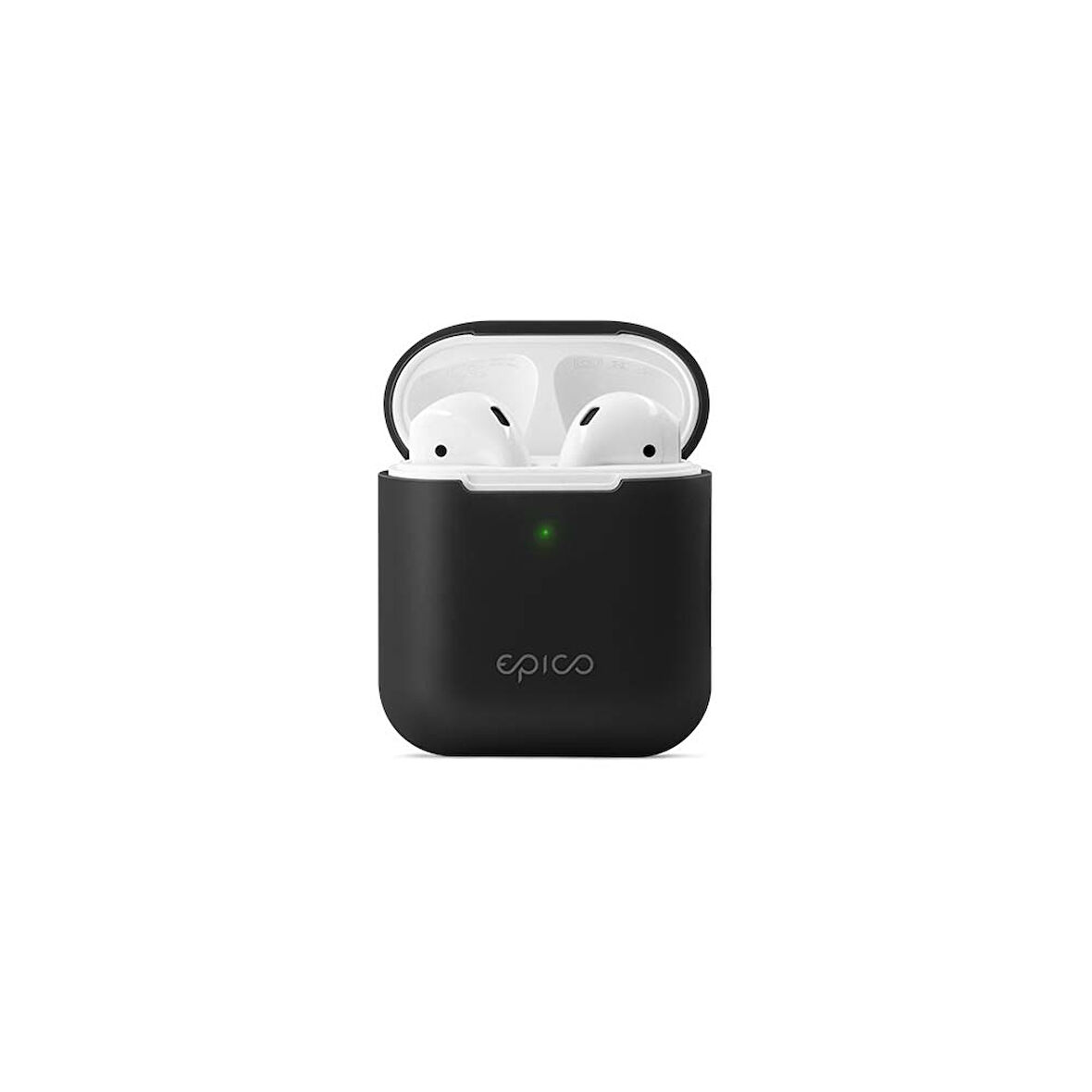 Epico Silikon Kılıf AirPods 2. Nesil - Siyah