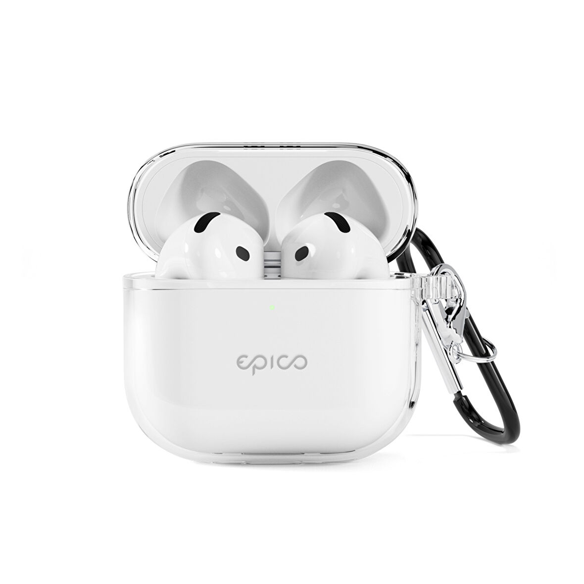 Epico Şeffaf Kılıf - AirPods 4/4 ANC Uyumlu - Şeffaf Beyaz