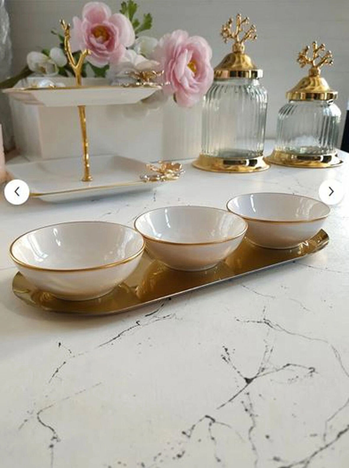 REGNA HOME Fine Living Trio Bowl Set -4 parça