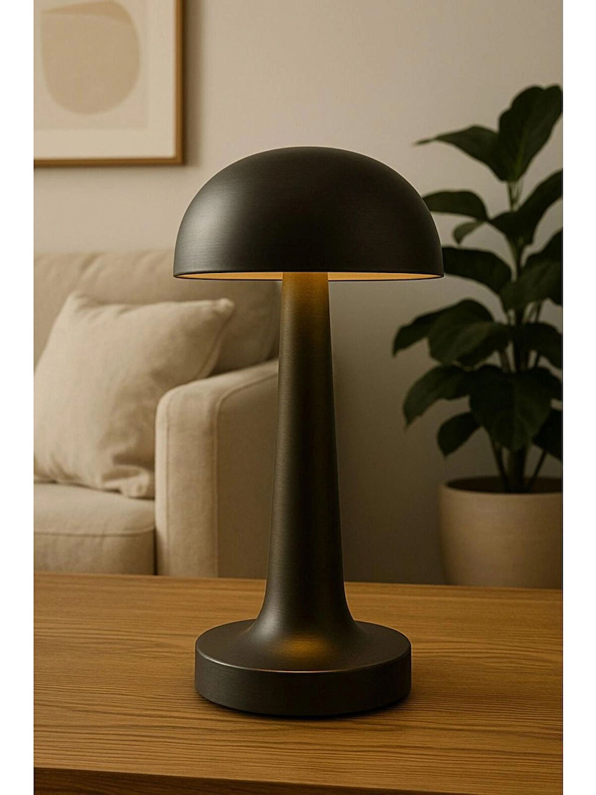 Cata CT-8428 Şarjlı Dim Edilebilir Masa Lambası, Siyah Kasa,