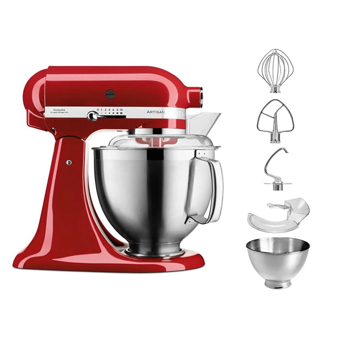 Kitchenaid 5KSM185PSEER 4,8 Litre Stand Mikseri Empire Red