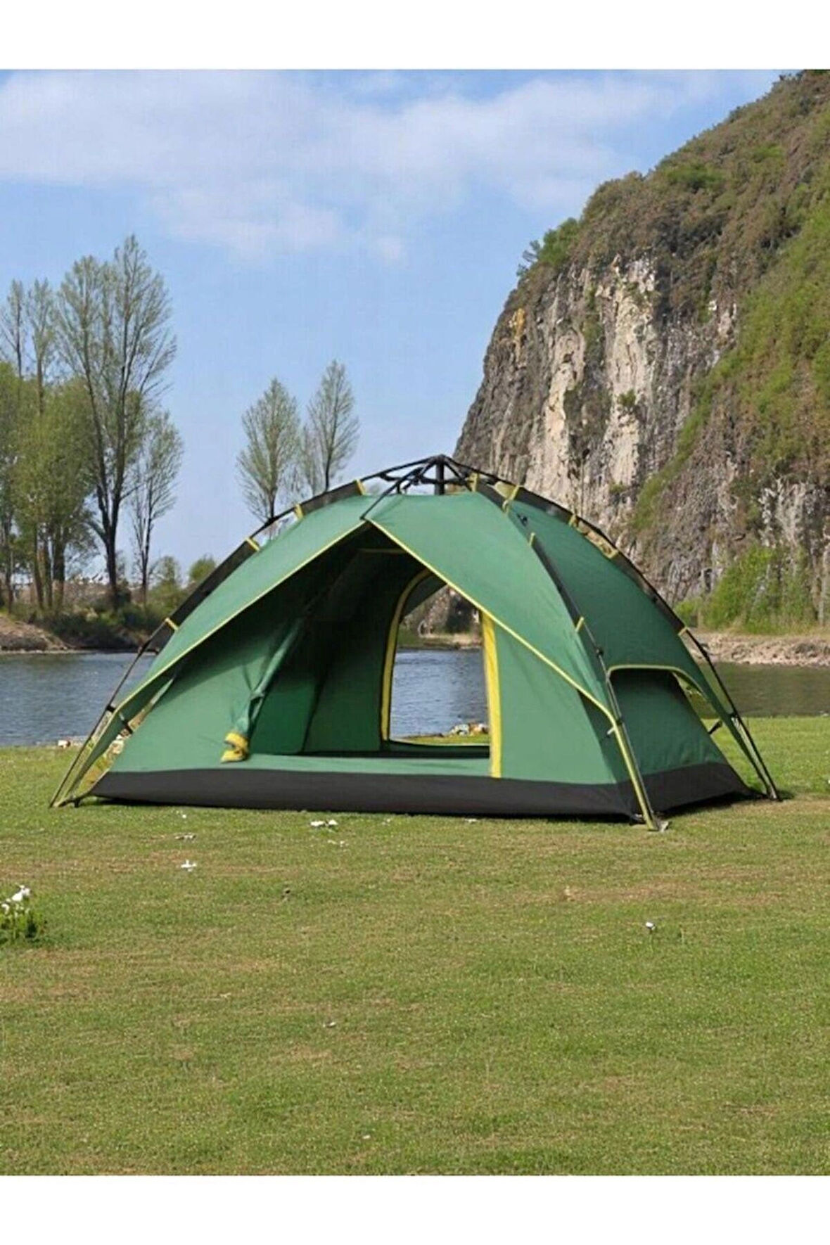 6 Kişilik Otomatik Kurulum Deprem Çift Katman Çadır Kamp Balık Ve Çocuk Çadırı 220cmx250cmx160cm