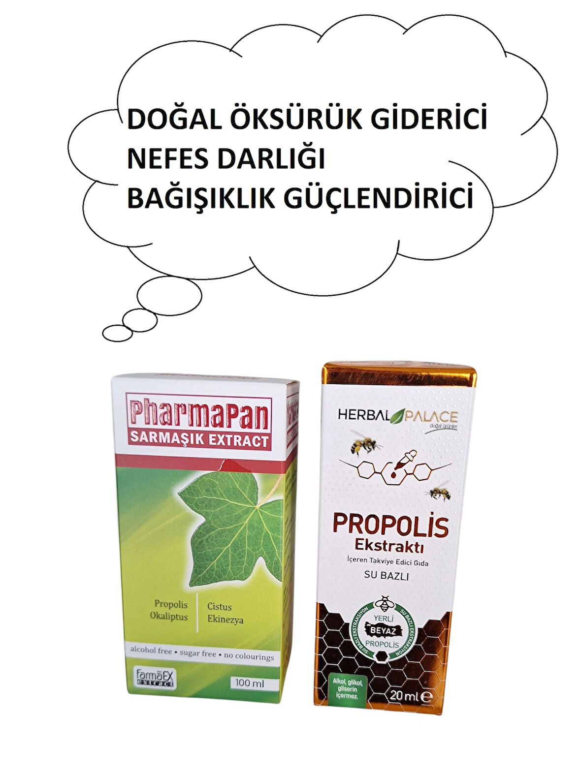 SARMAŞIK EKSTRAT 100ML + PROPOLİS EKSTRAT(ÖKSÜRÜK KESİCİ & AKCİĞER DETOX)