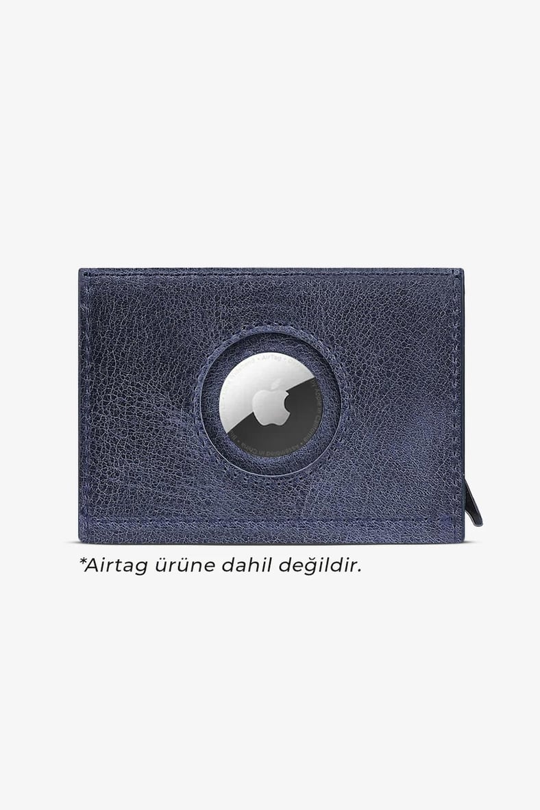 Airtag Mekanizmalı Cüzdan - Lacivert