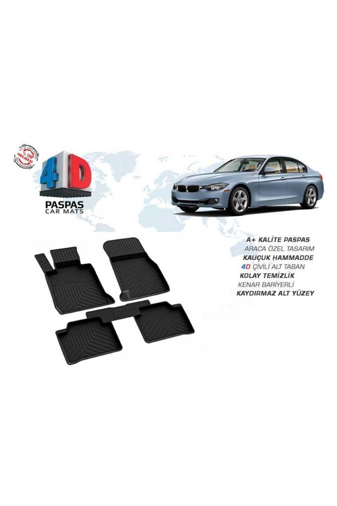 Bmw F30 3 Serisi 4d Paspas Siyah 2011 ve Üzeri