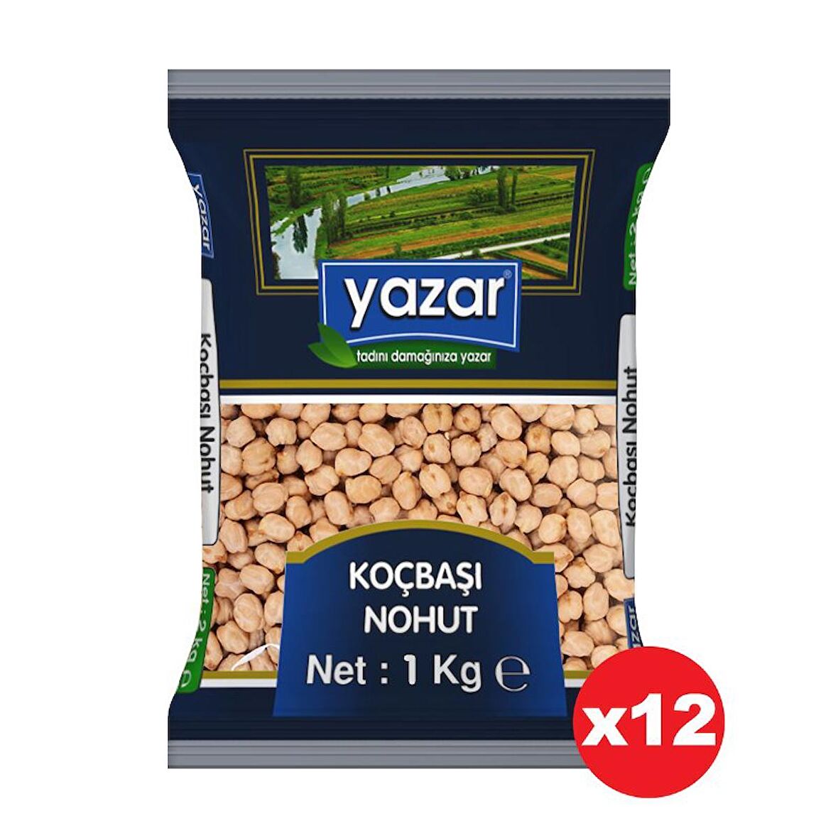 Yazar Koçbaşı Nohut 1 Kg. x 12 Adet
