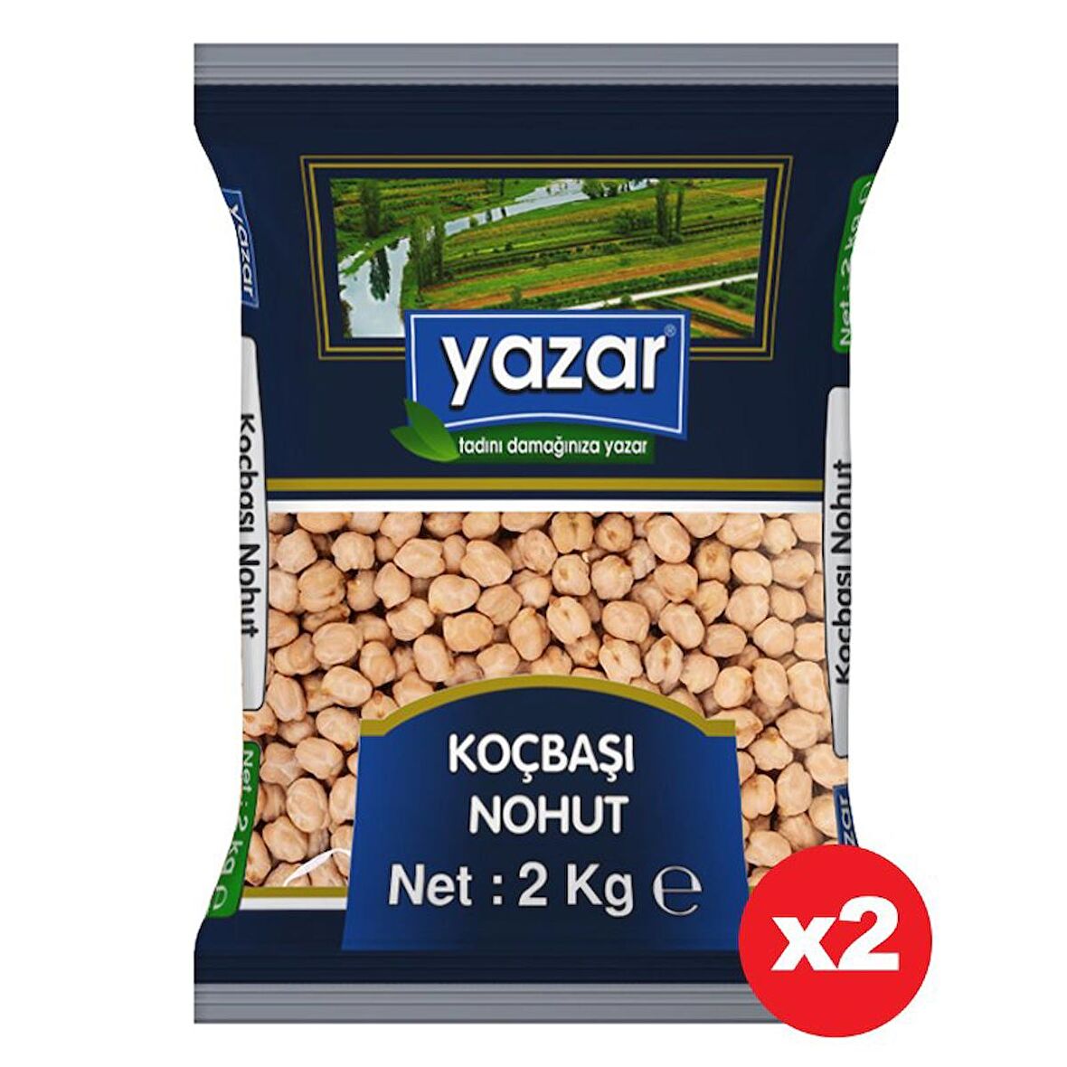 Yazar Koçbaşı Nohut 2 Kg. x 2 Paket