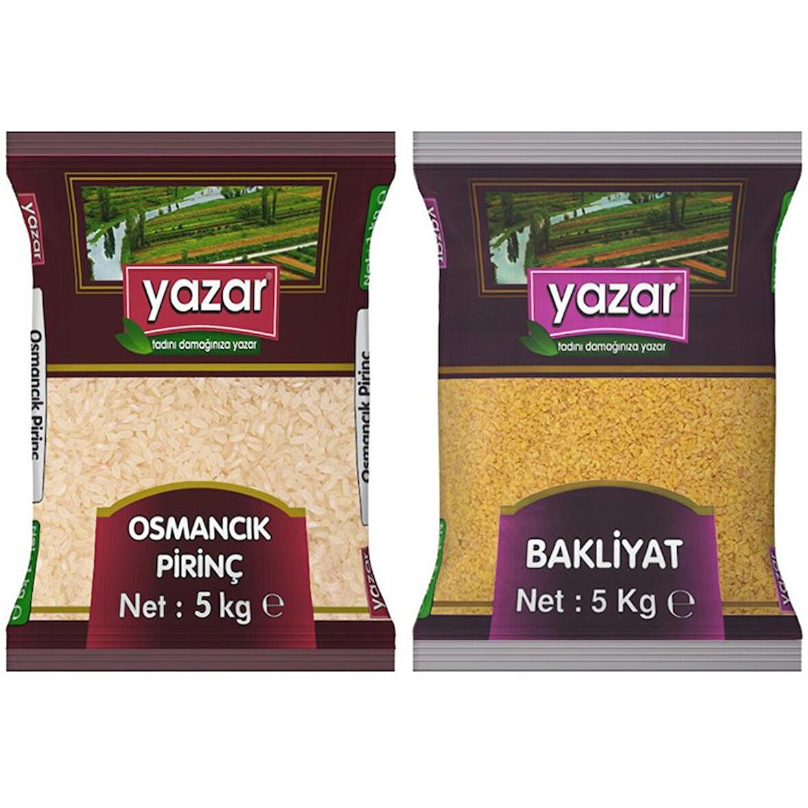 Yazar Osmancık Pirinç 5 Kg. + Pilavlık Bulgur 5 Kg.