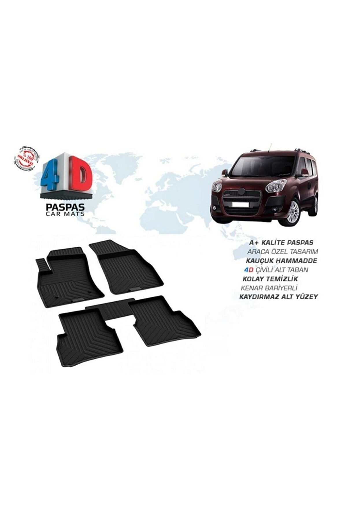 Ford Fiesta 4D Paspas Siyah 2009-2015