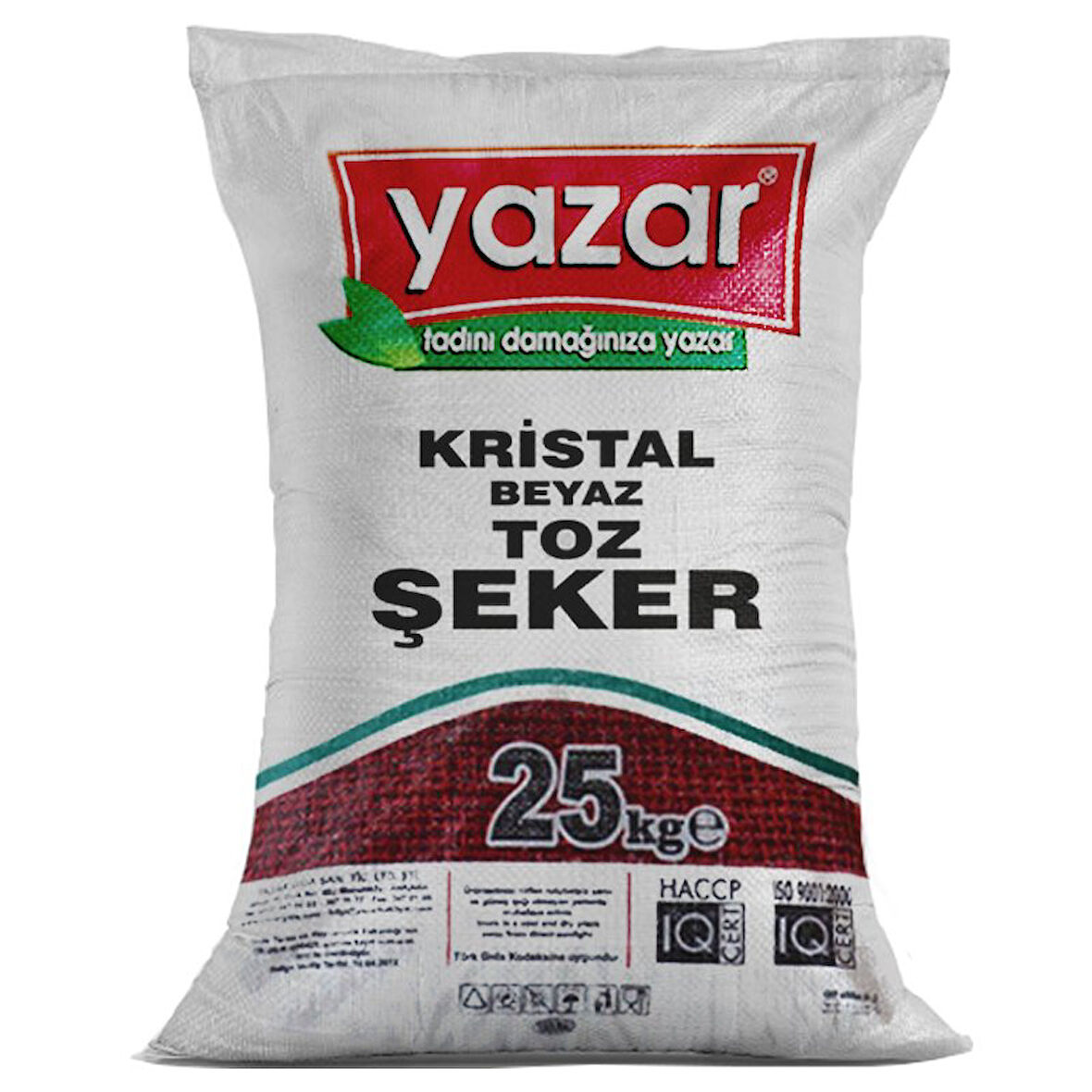 Yazar Kristal Toz Şeker 25 Kg.