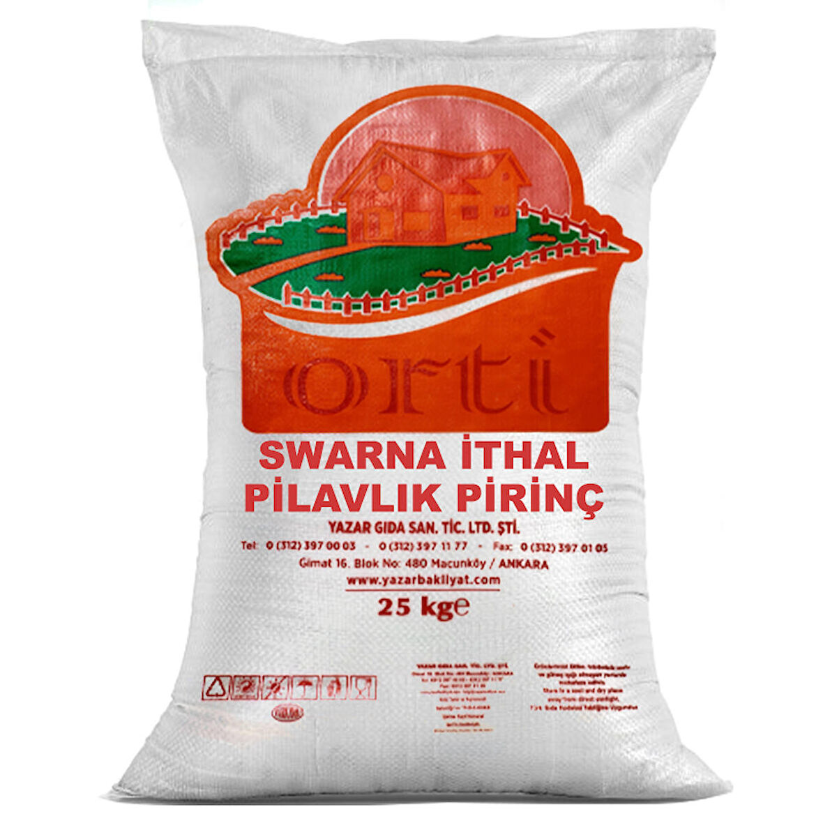 Orti Ucuz Swarna İthal Pilavlık Pirinç 25 Kg.