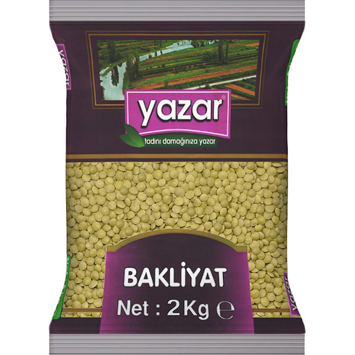 Yazar Yeşil Mercimek 2 Kg.