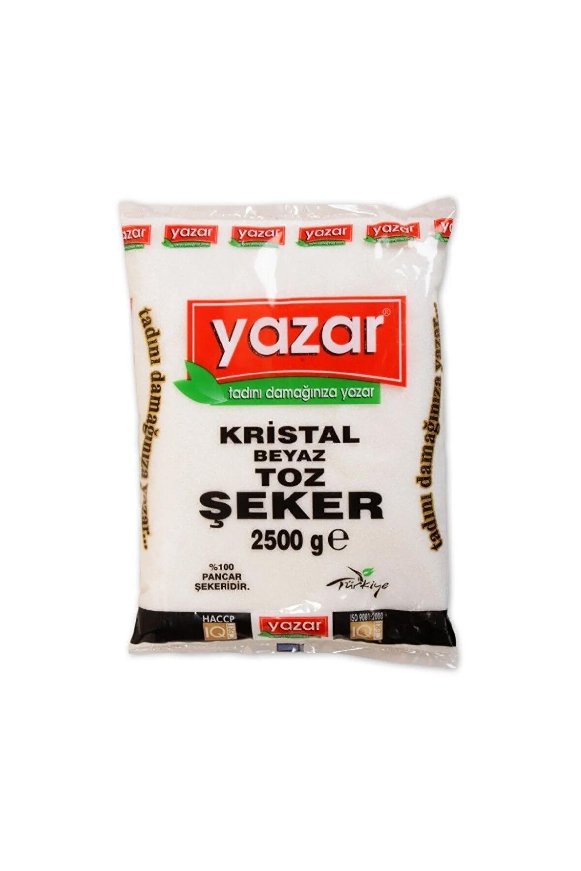 Yazar Toz Şeker 2,5 Kg x 6 Paket