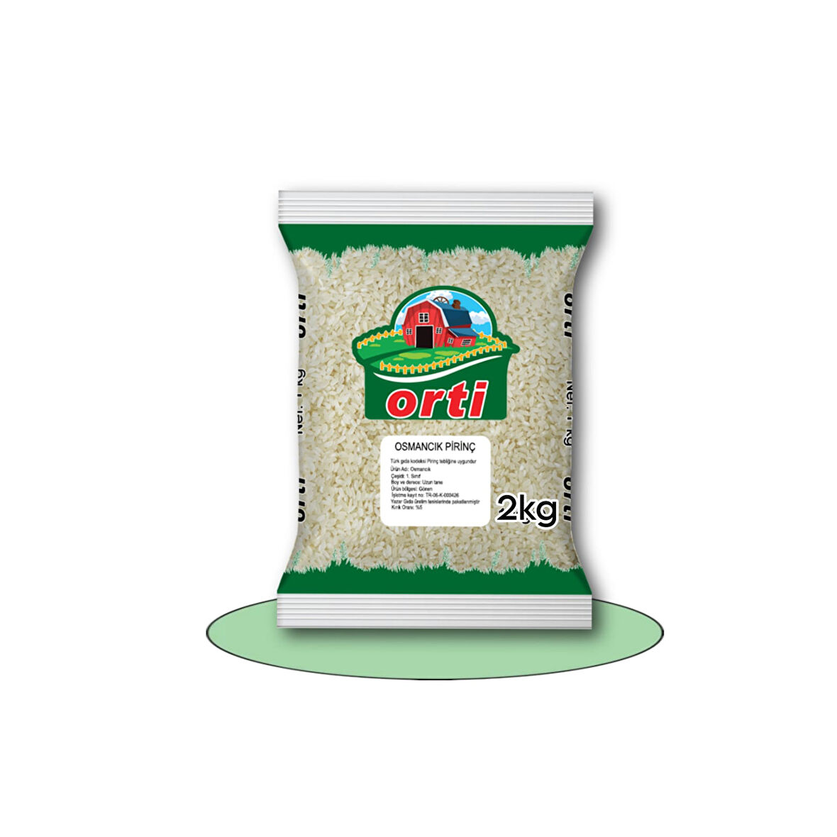 Orti Osmancık Pirinç 2 Kg x 10 Paket