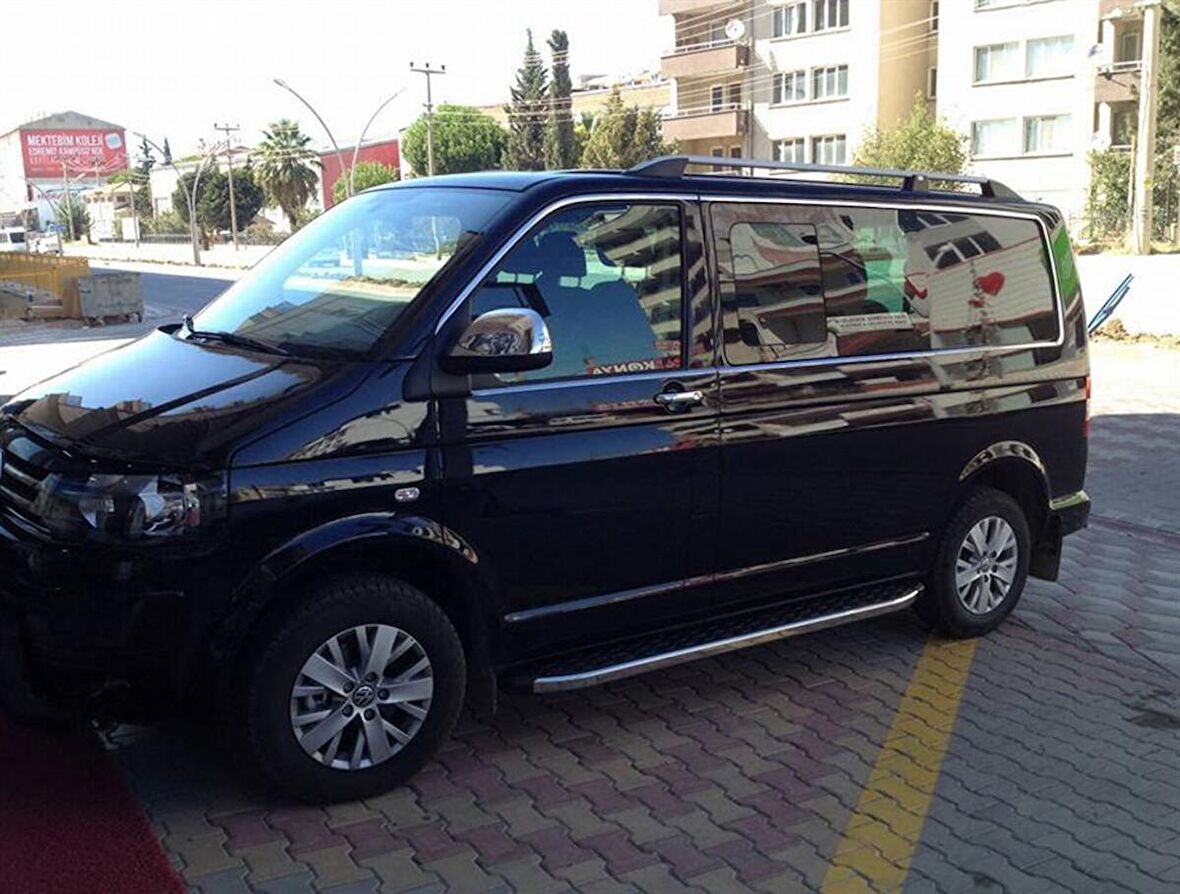 OMSA VW T6.1 Caravelle Krom Cam Çerçevesi 14 Parça Tek Sürgü Uzun Şase 2020 ve Sonrası