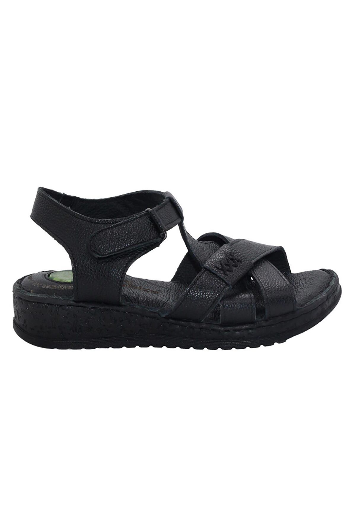 Bluefeet Bls B844 Siyah Günlük Kadın Hakiki Deri Sandalet