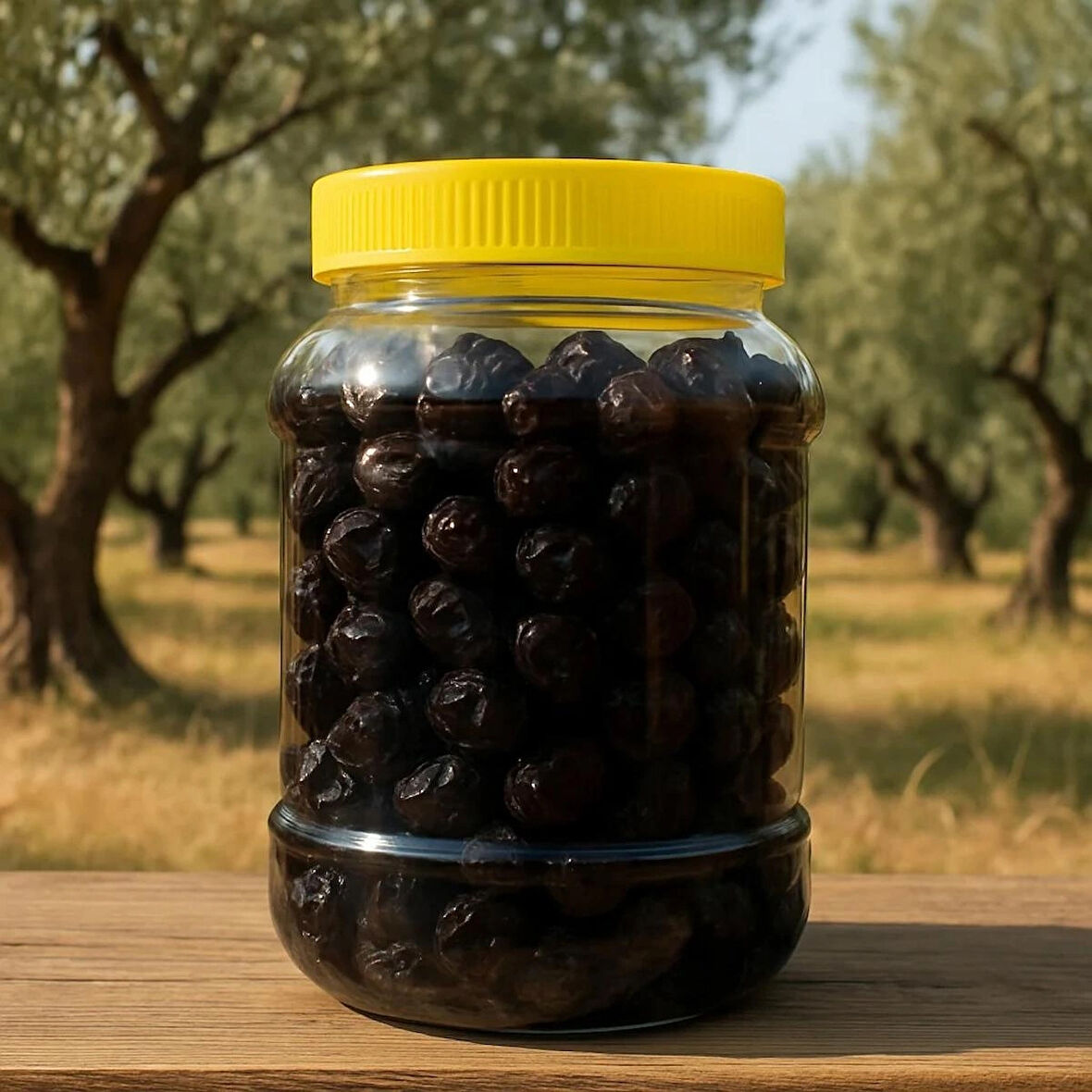 1 KG Siyah Çuval(Taş Baskı) Zeytin (Edremit - 1 Numara)