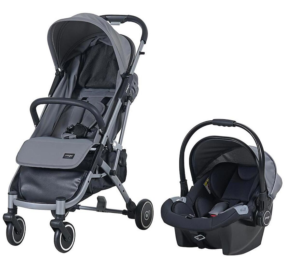 Prego 4024 Covi Travel Sistem Bebek Arabası Gri