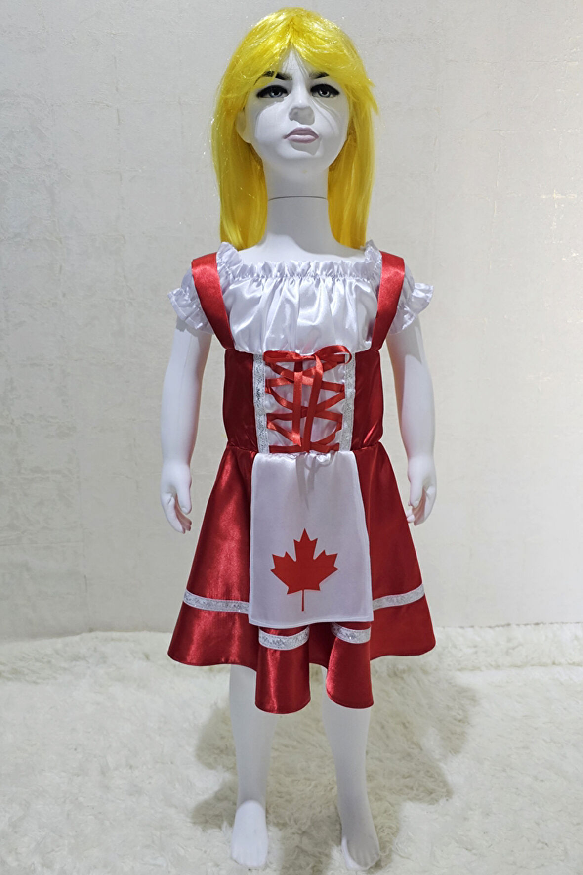 Kanada Kostümü Kız Çocuk | Kanadalı Kostümü Kız Çocuk