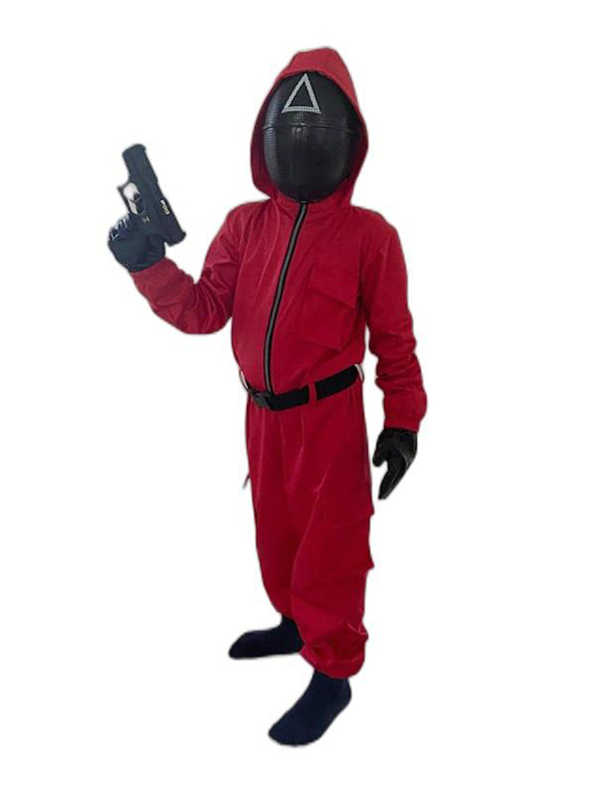 Squid Game Kostümü Üçgen | Üçgen Kalamar Oyunu Kostümü 