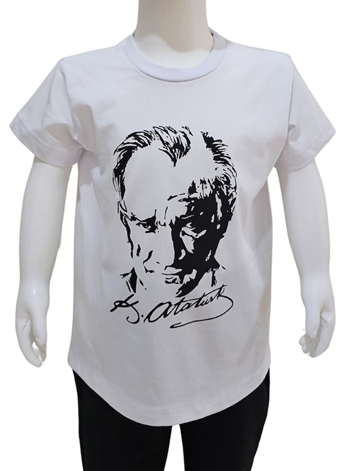 Atatürk Baskılı Beyaz Tişört