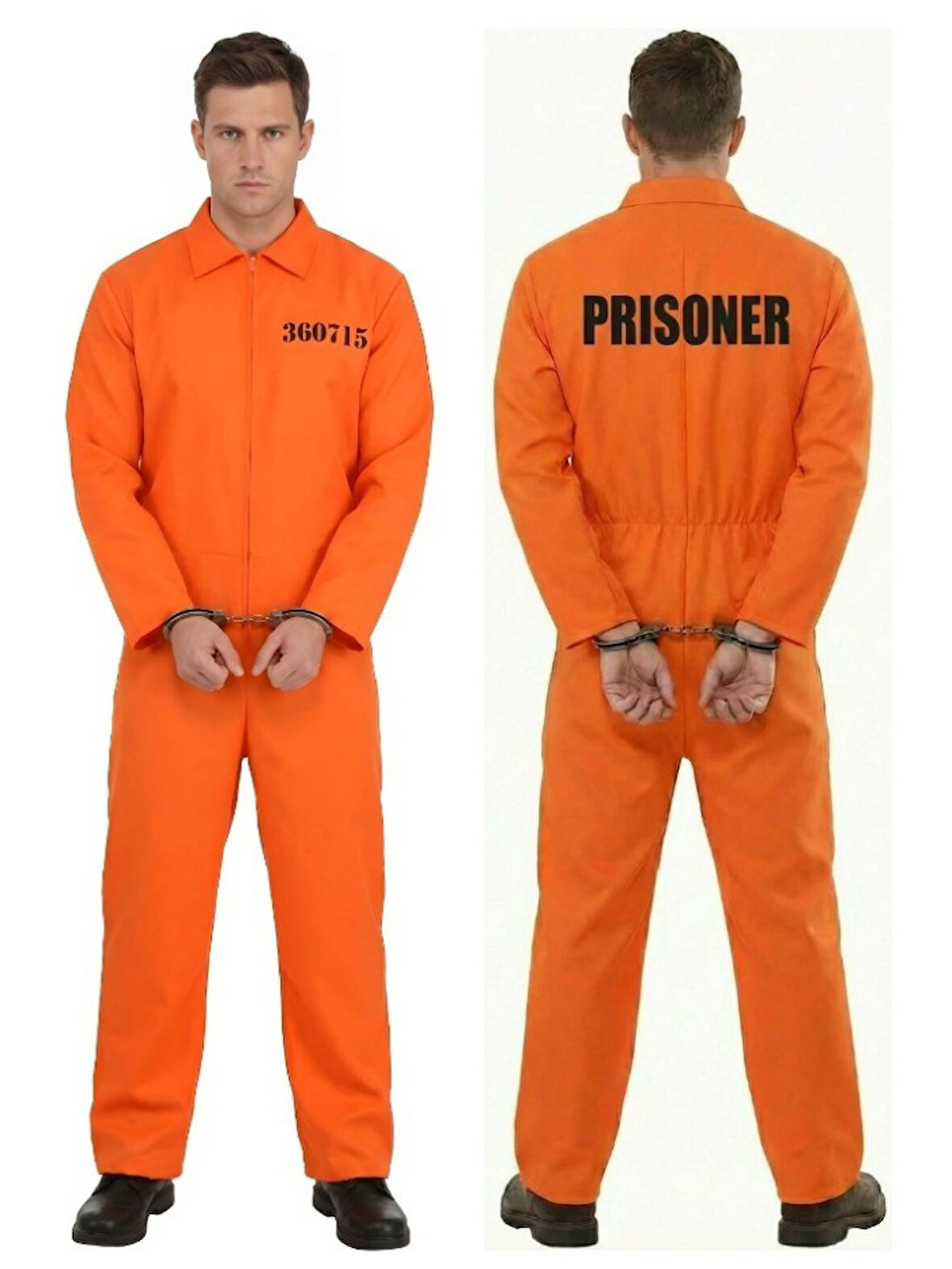 Turuncu Mahkum Kostümü | Yetişkin Hapishane Kıyafeti