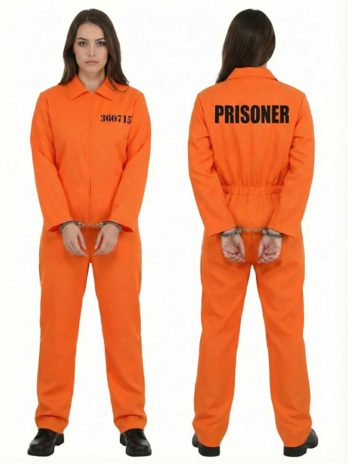 Turuncu Kadın Mahkum Kostümü | Kadın Hapishane Kıyafeti