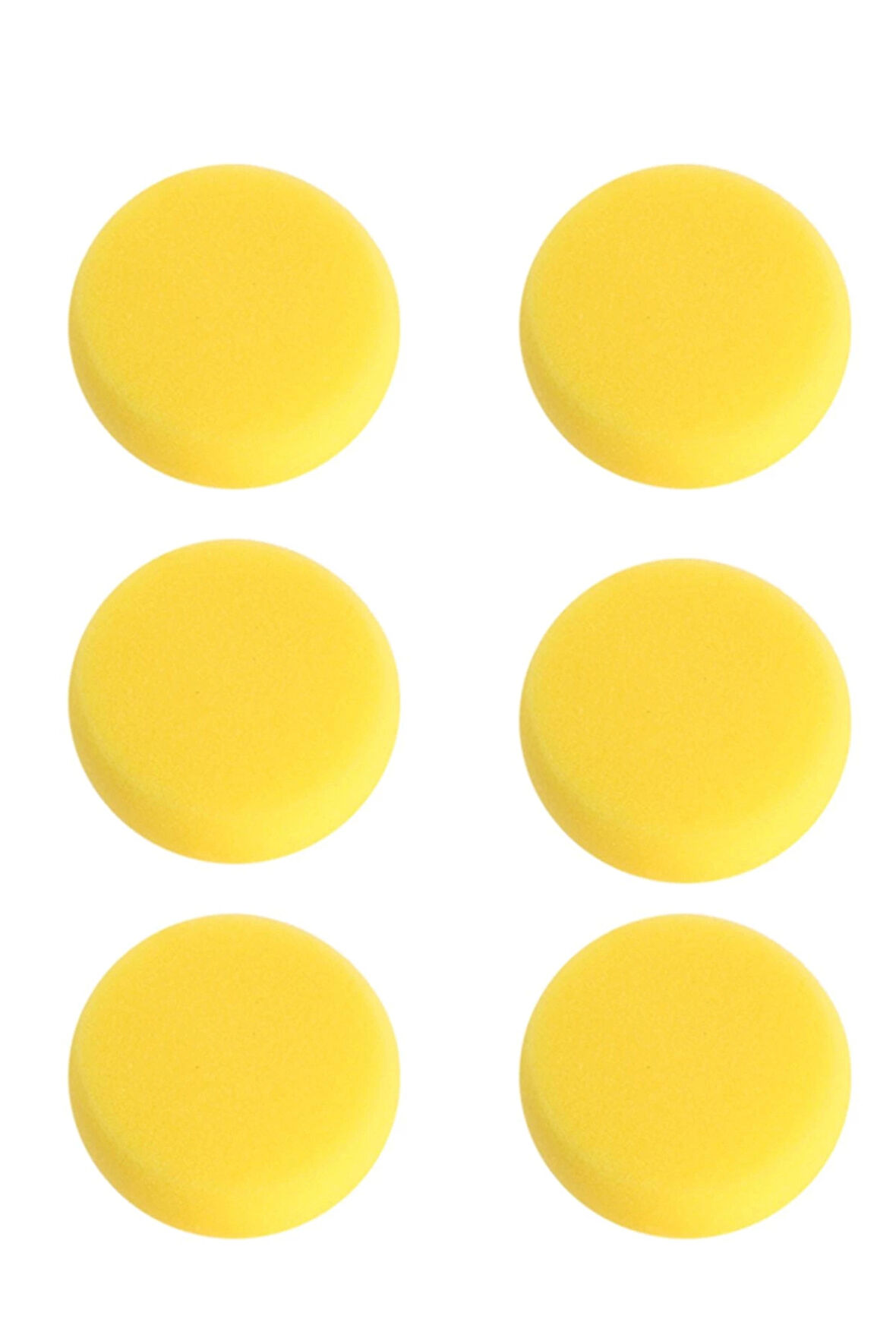 Seramik Rötuş Süngeri 6 Adet Düzeltme Süngeri Yuvarlak Sünger 6'lı Set 7 cm x 2,5 cm