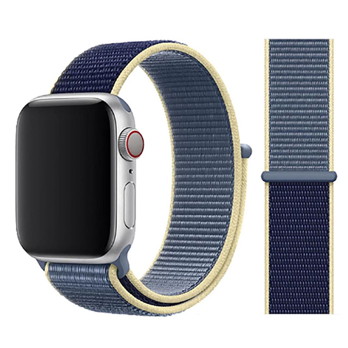 Apple Watch 42mm Uyumlu KRD-03 Hasır Kordon (NO45)
