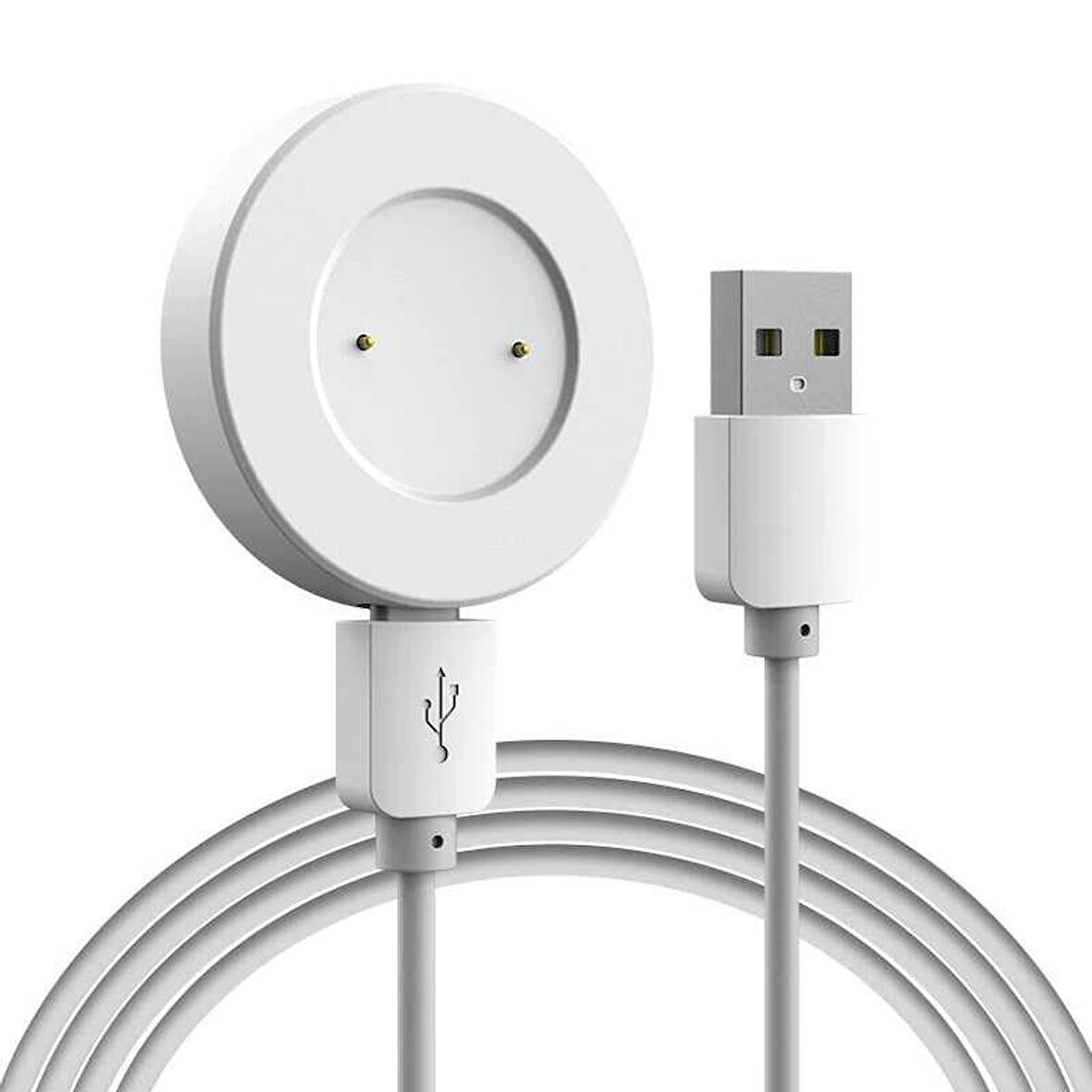 Huawei GT2 46mm Uyumlu Zore Usb Şarj Kablosu (Beyaz)