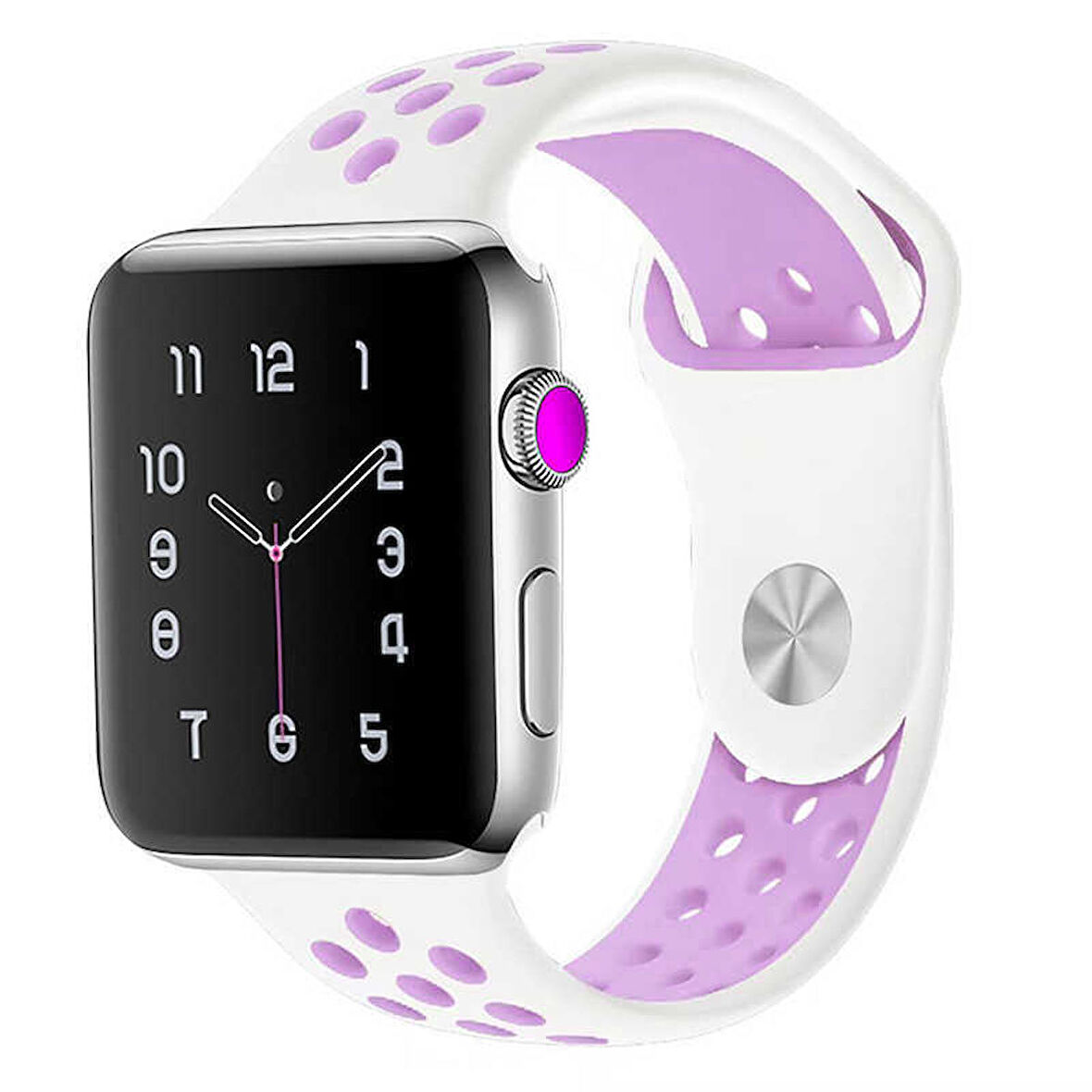 Apple Watch Ultra 49mm Uyumlu Kordon KRD-02 Silikon Strap Kayış (NO5)
