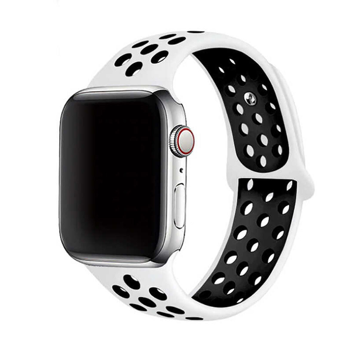 Apple Watch Ultra 49mm Uyumlu Kordon KRD-02 Silikon Strap Kayış (NO19)