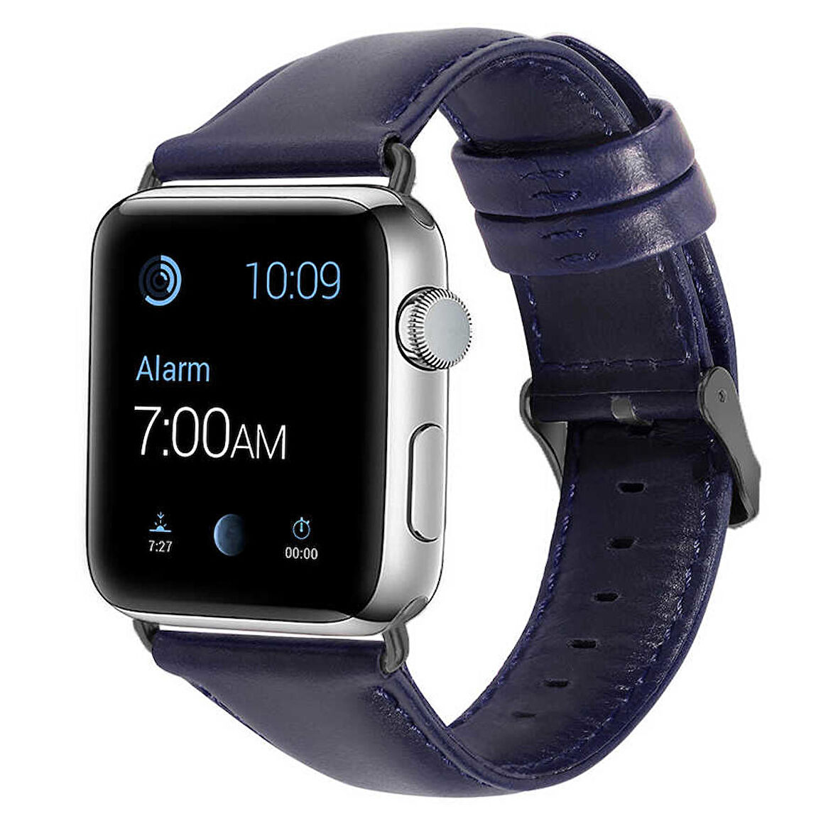 Apple Watch Ultra 49mm Uyumlu Kordon Luxury Leather Deri Strap Kayış (NO5)